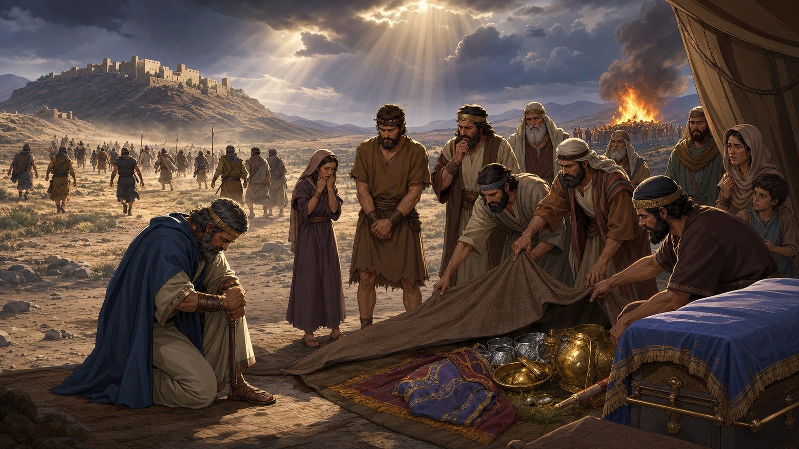 Illustration: Achan's sin and Israel's defeat at Ai