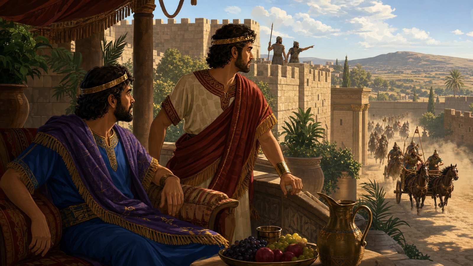 Illustration: Ahaziah of Judah's reign and death
