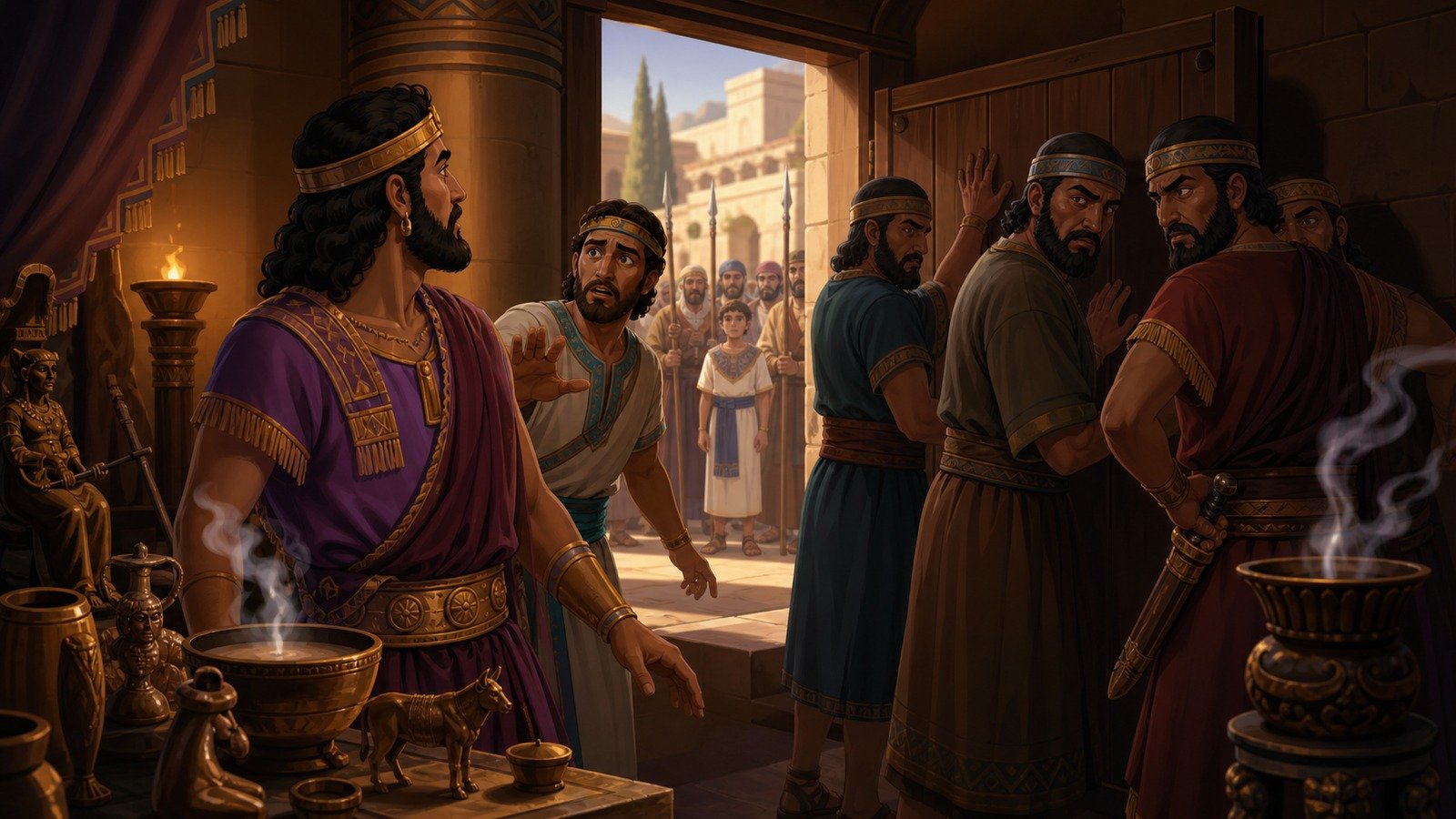 Illustration: Amon's reign and assassination