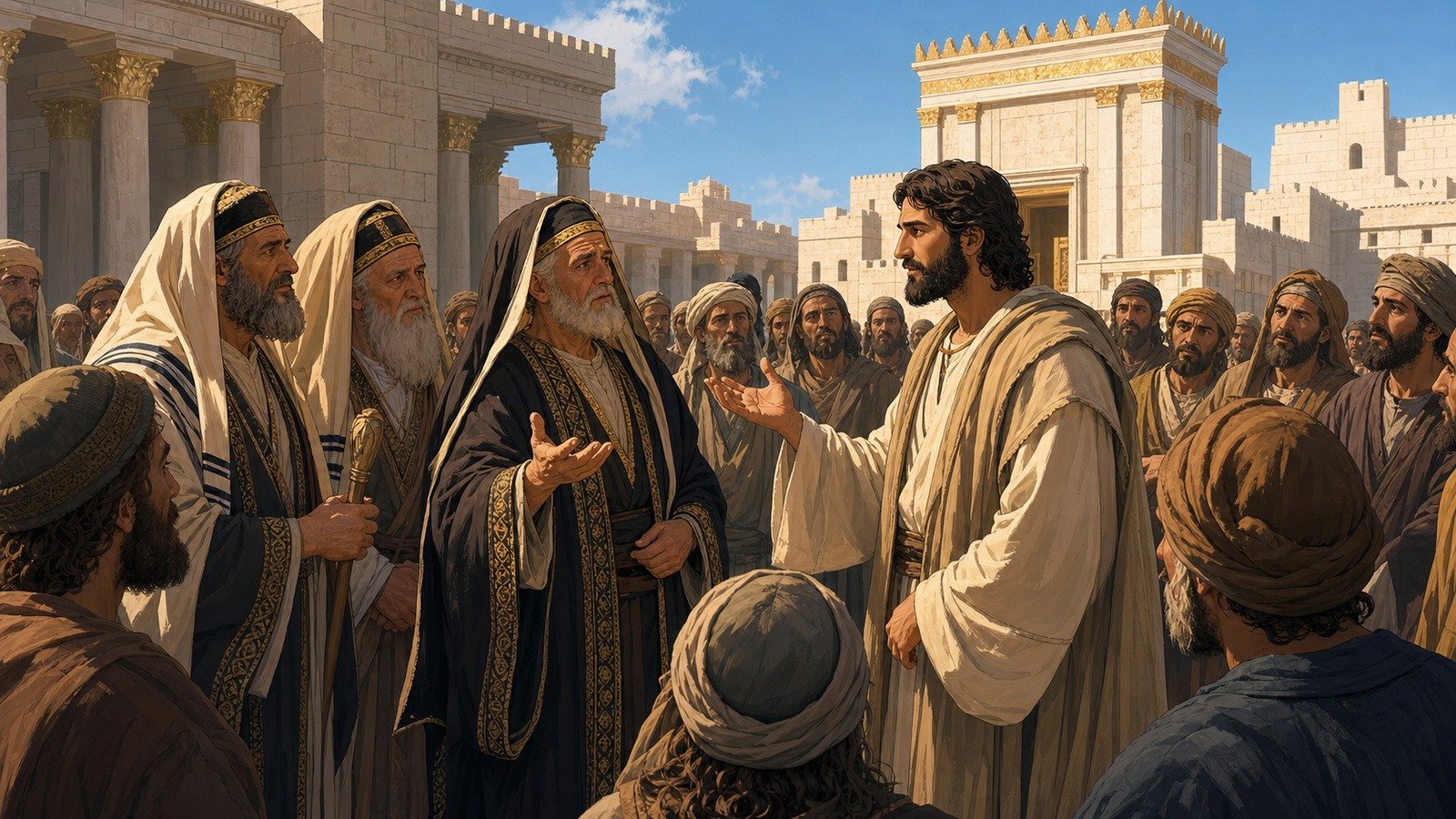 Illustration: Authority of Jesus questioned