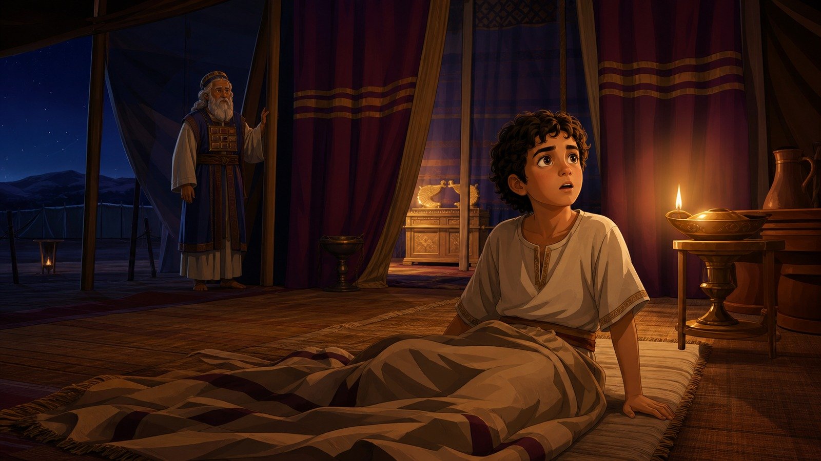 Illustration: Birth and calling of Samuel