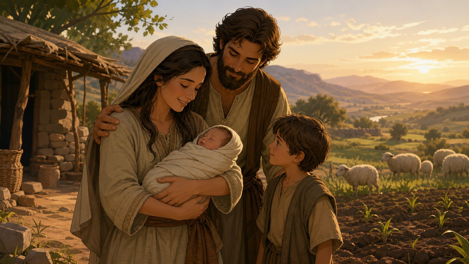 Illustration: Birth of Cain and Abel