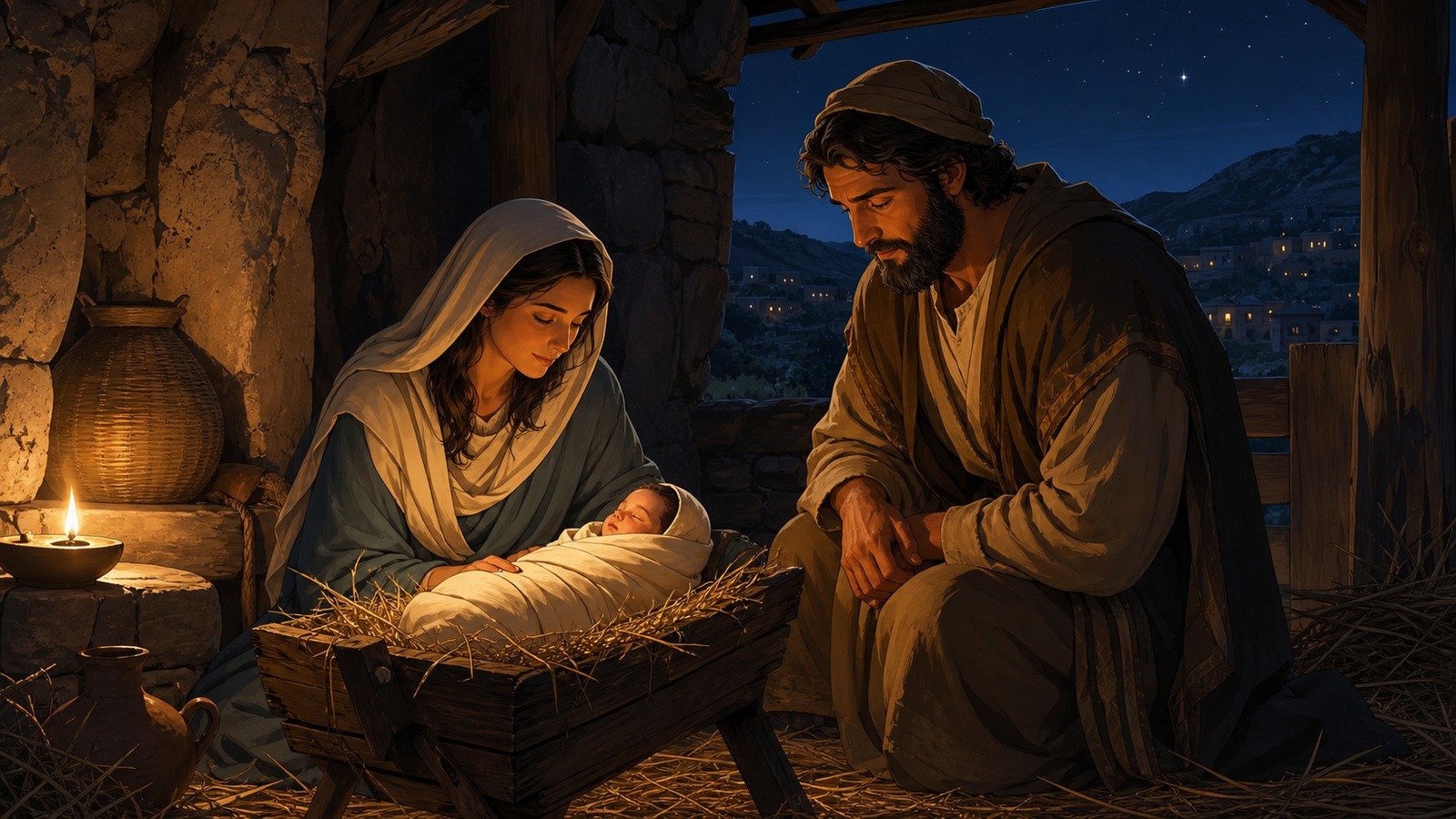Illustration: Birth of Jesus in Bethlehem