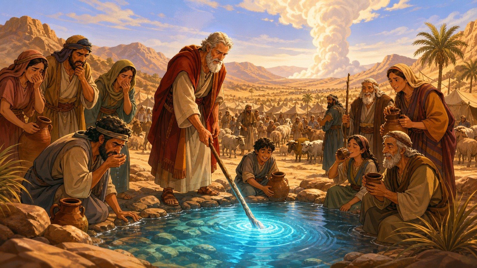 Illustration: Bitter water at Marah sweetened