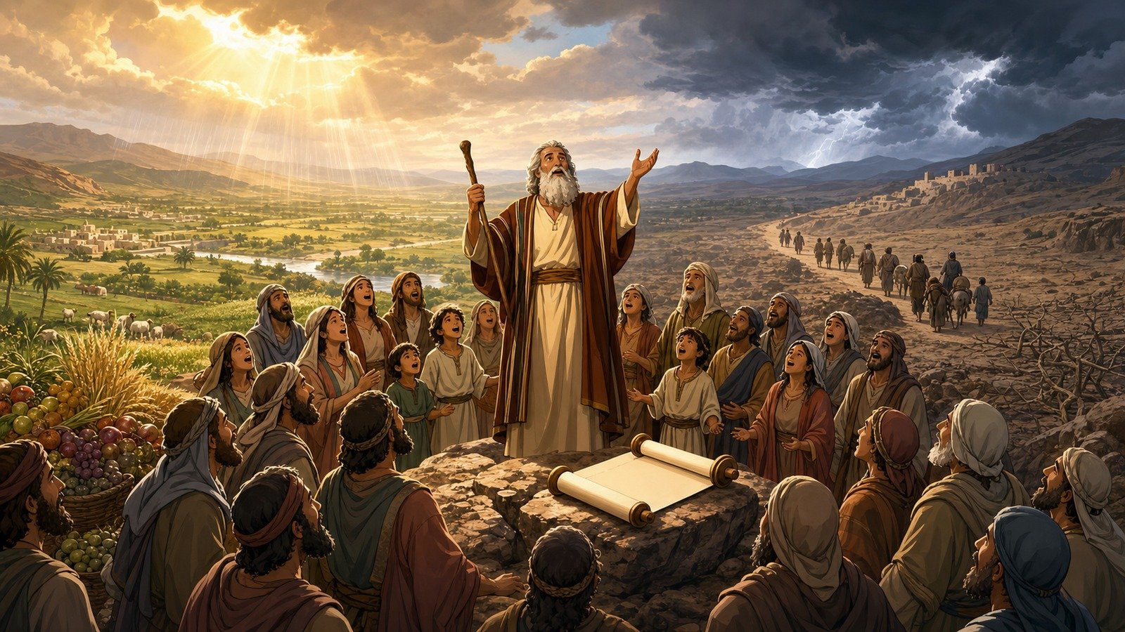 Illustration: Blessings, curses and the Song of Moses