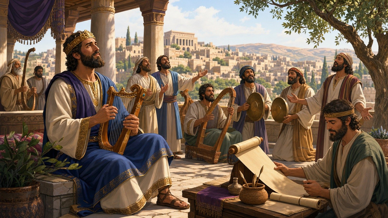 Illustration: Composition of the Psalms