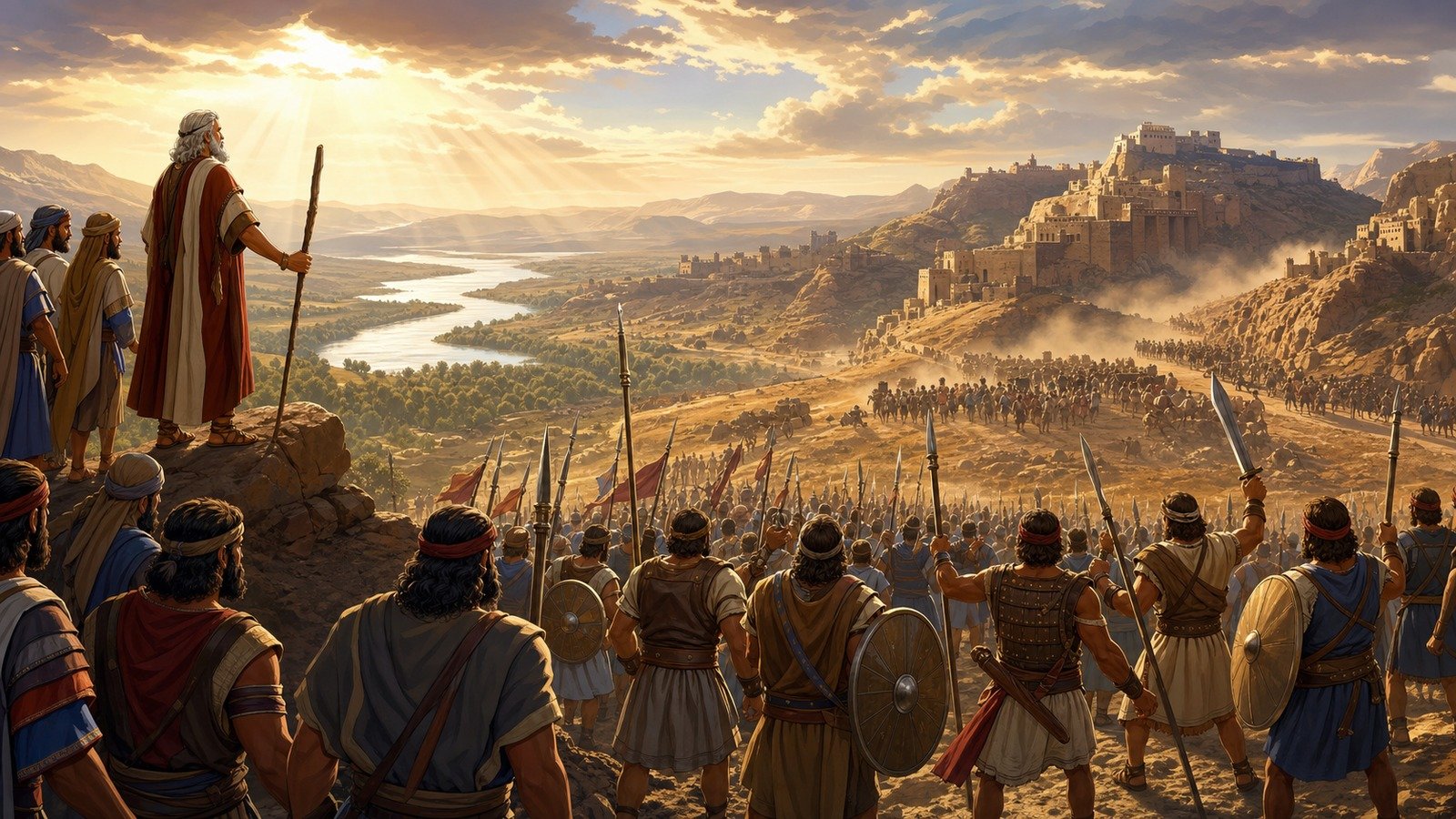 Illustration: Conquest of Transjordan: Sihon and Og defeated