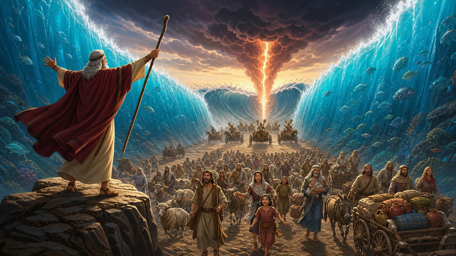 Illustration: Crossing of the Red Sea