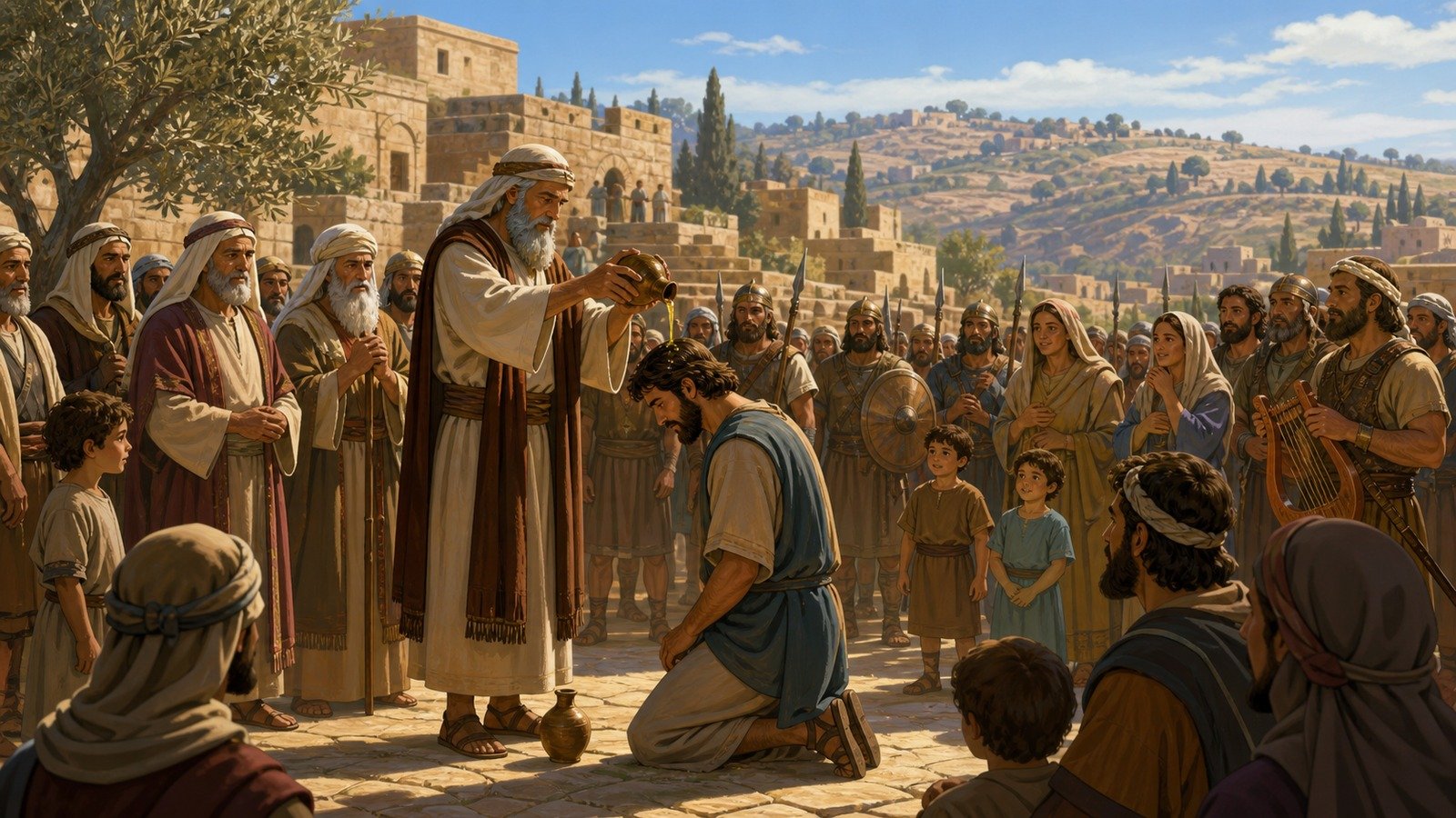 Illustration: David anointed king over Judah at Hebron