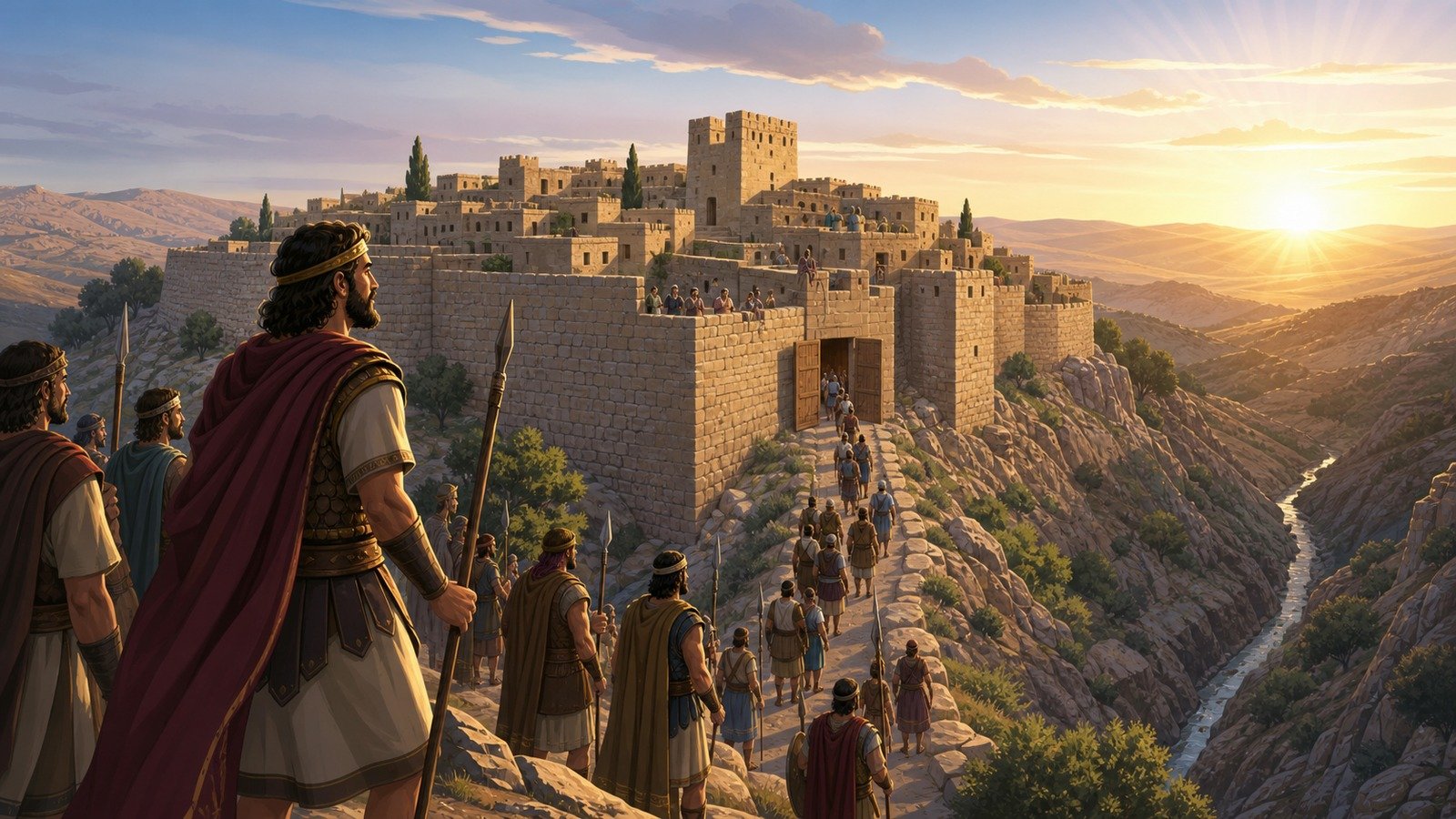 Illustration: David captures Jerusalem