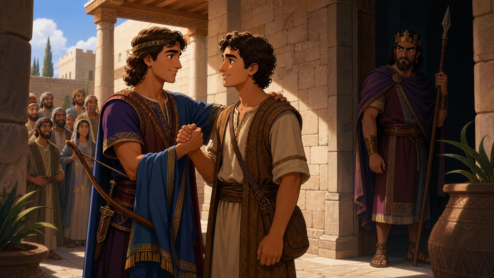 Illustration: David's friendship with Jonathan; Saul's growing jealousy