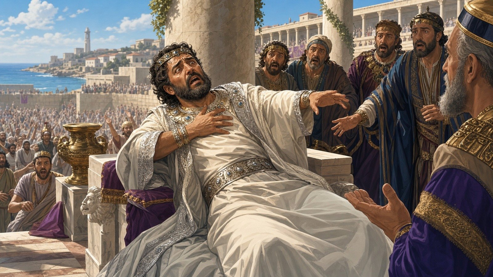 Illustration: Death of Herod Agrippa I