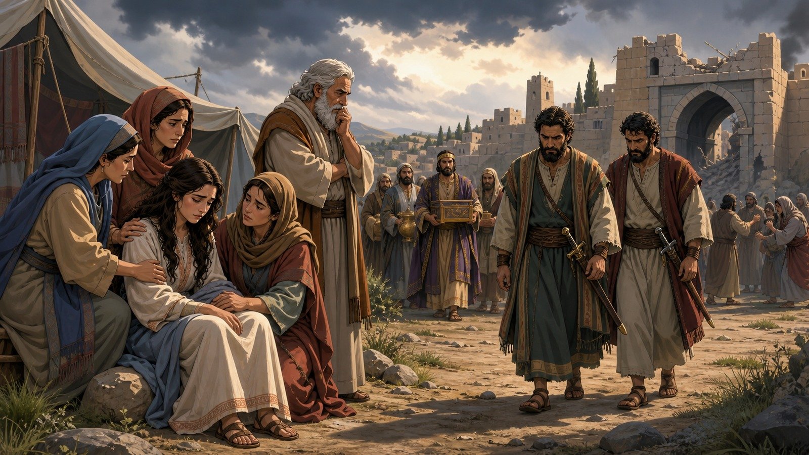Illustration: Dinah and the Shechemites