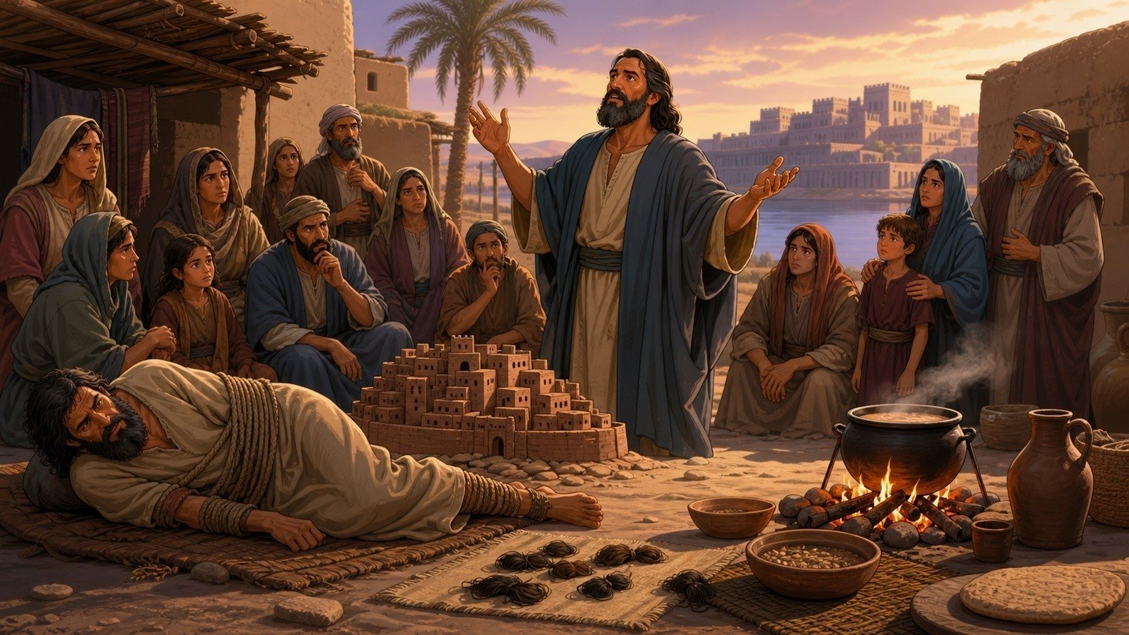 Illustration: Ezekiel's sign-acts and prophecies of judgement