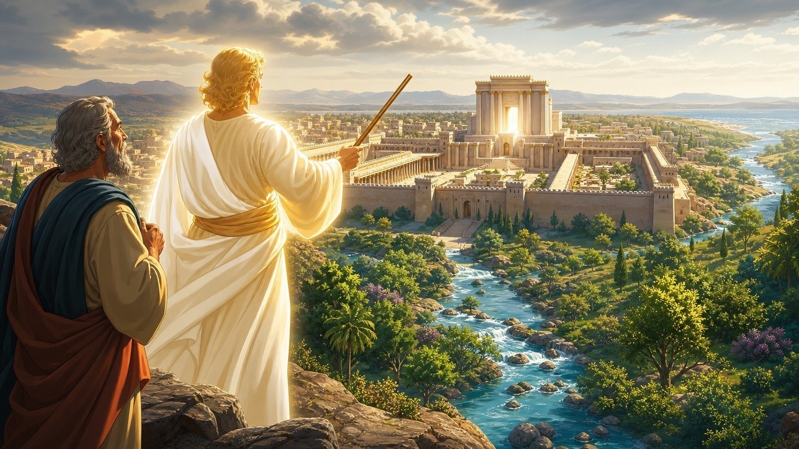 Illustration: Ezekiel's vision of the new temple