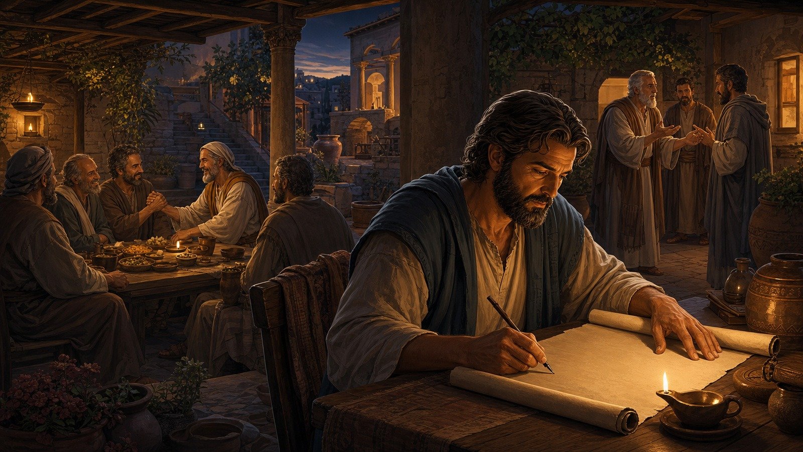 Illustration: First Letter to the Corinthians written