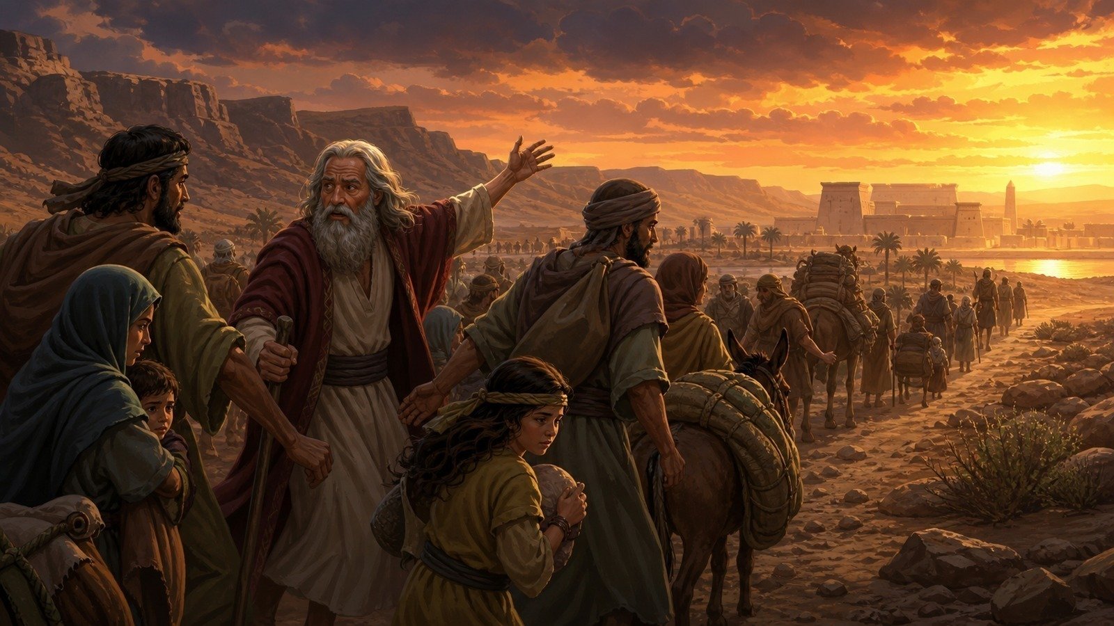 Illustration: Flight to Egypt with Jeremiah