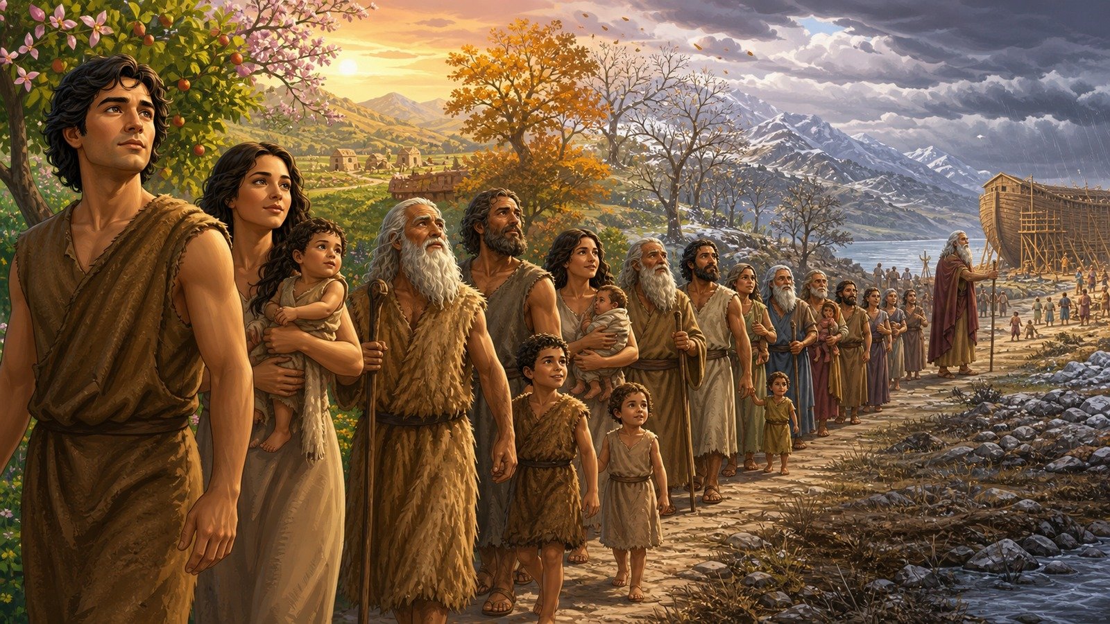 Illustration: Genealogy from Adam to Noah