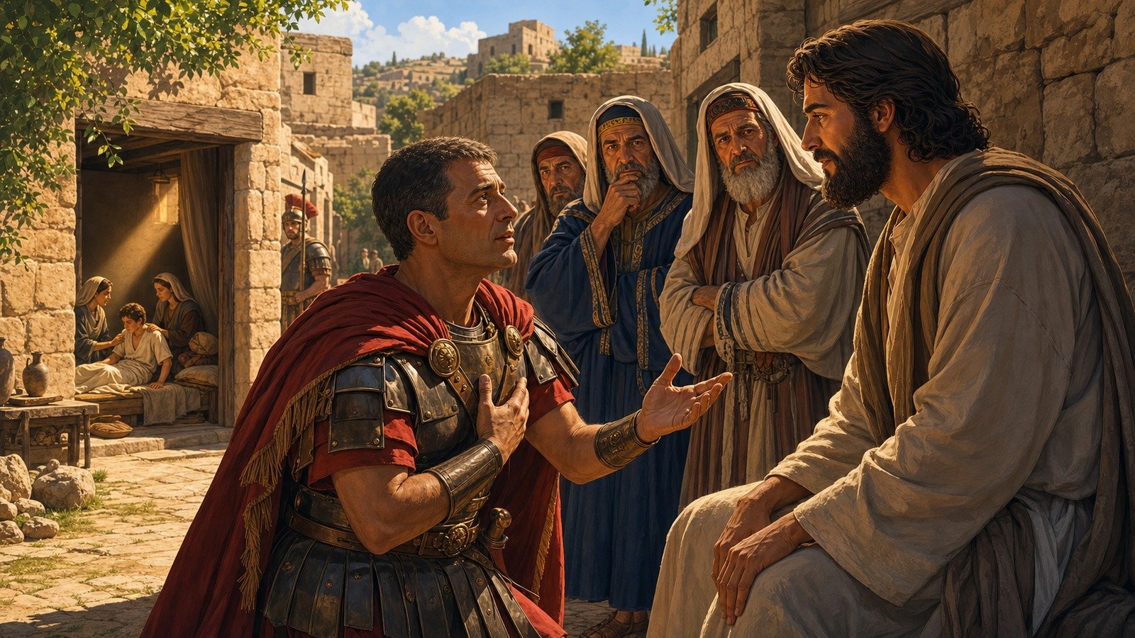 Illustration: Healing of a centurion's servant