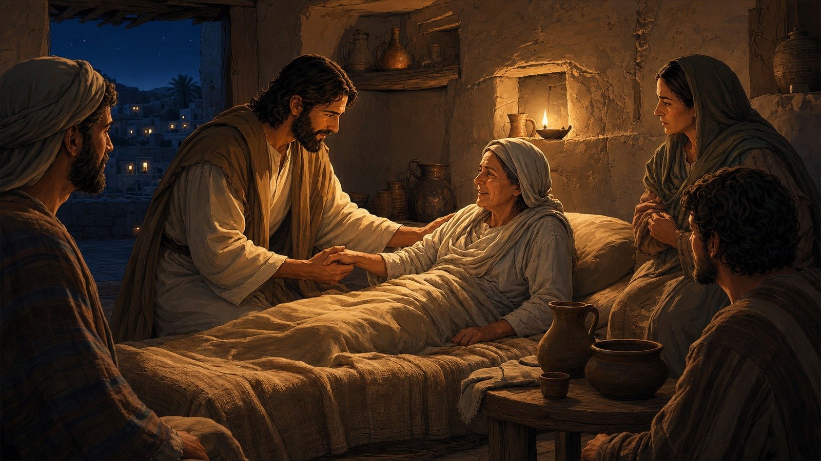 Illustration: Healing of Peter's mother-in-law