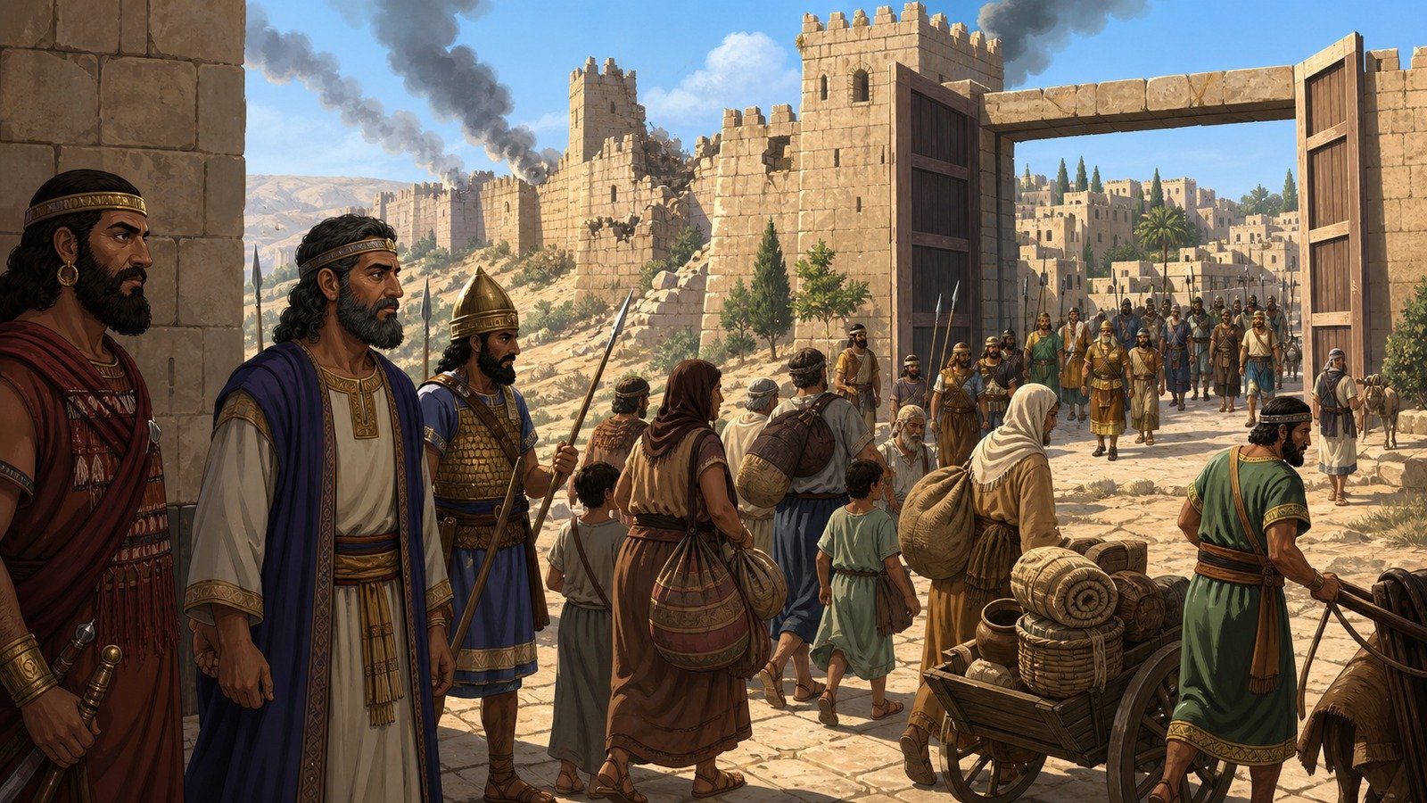 Illustration: Hoshea's reign; fall of Samaria and the Assyrian exile