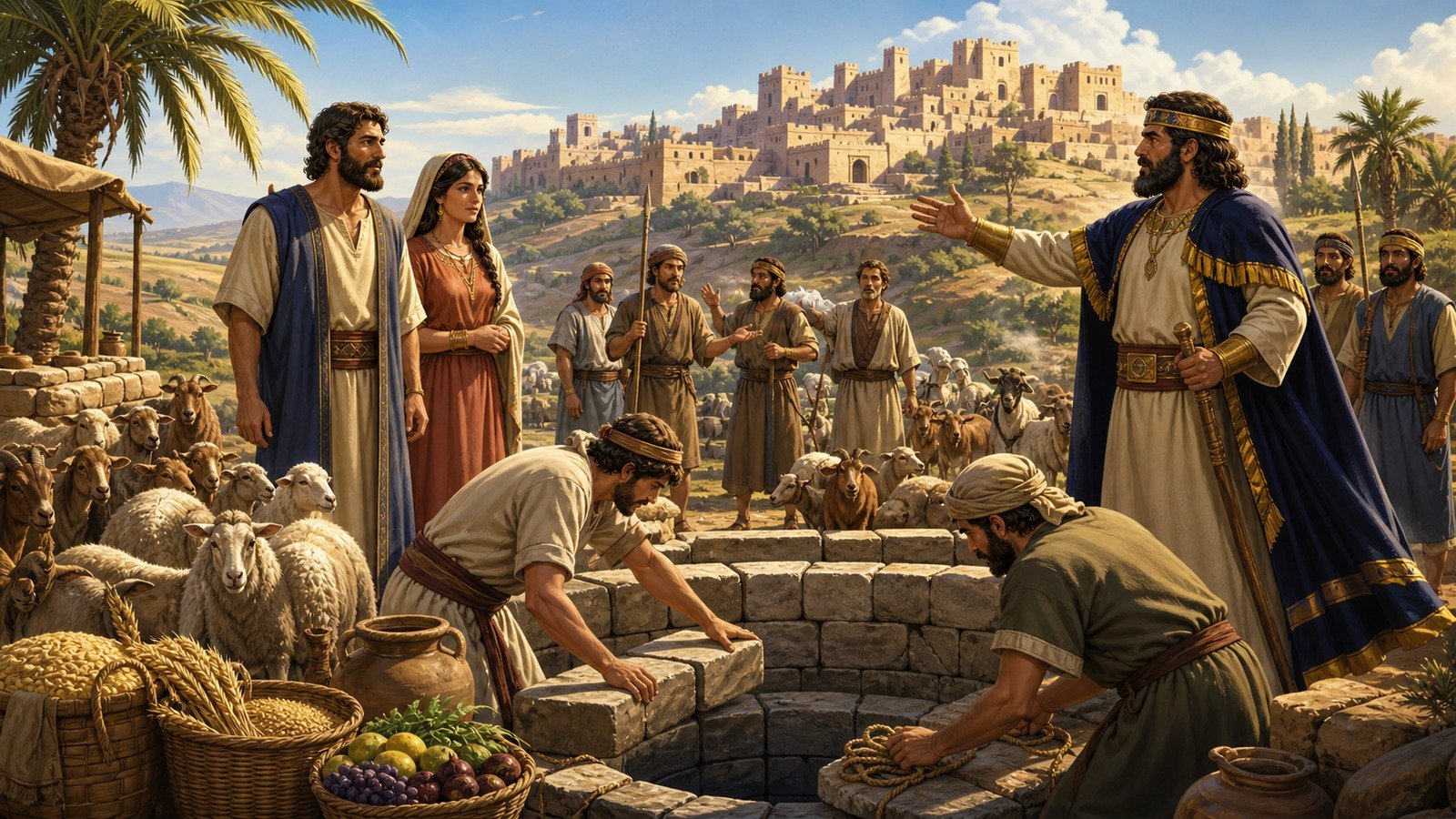 Illustration: Isaac in Gerar: deception and prosperity