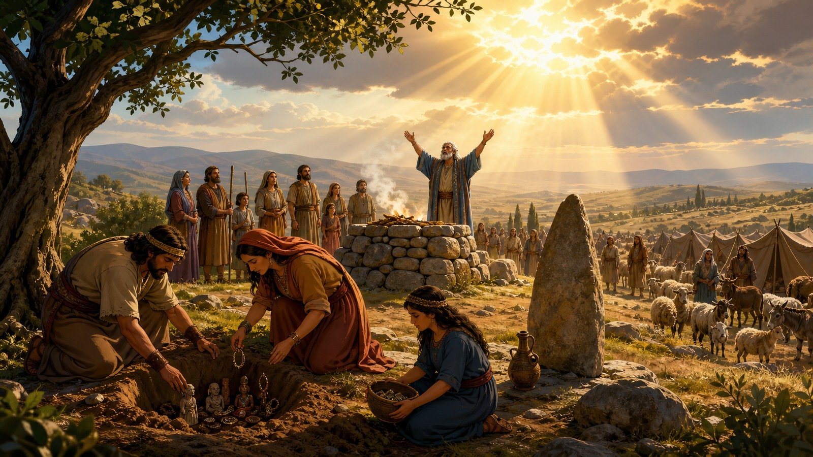 Illustration: Jacob returns to Bethel