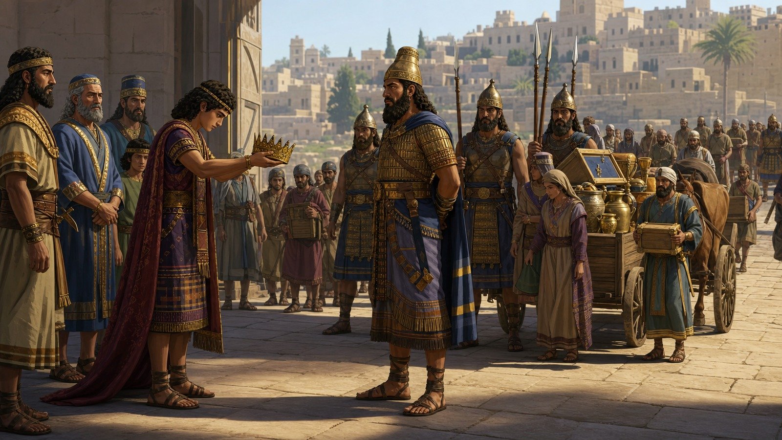 Illustration: Jehoiachin's three-month reign and exile