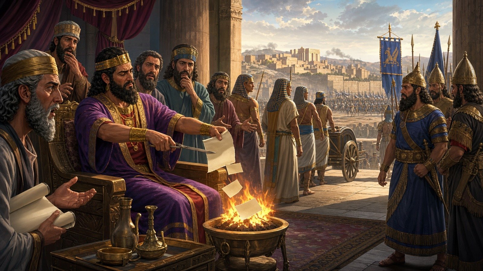 Illustration: Jehoiakim's reign; vassal to Egypt then Babylon