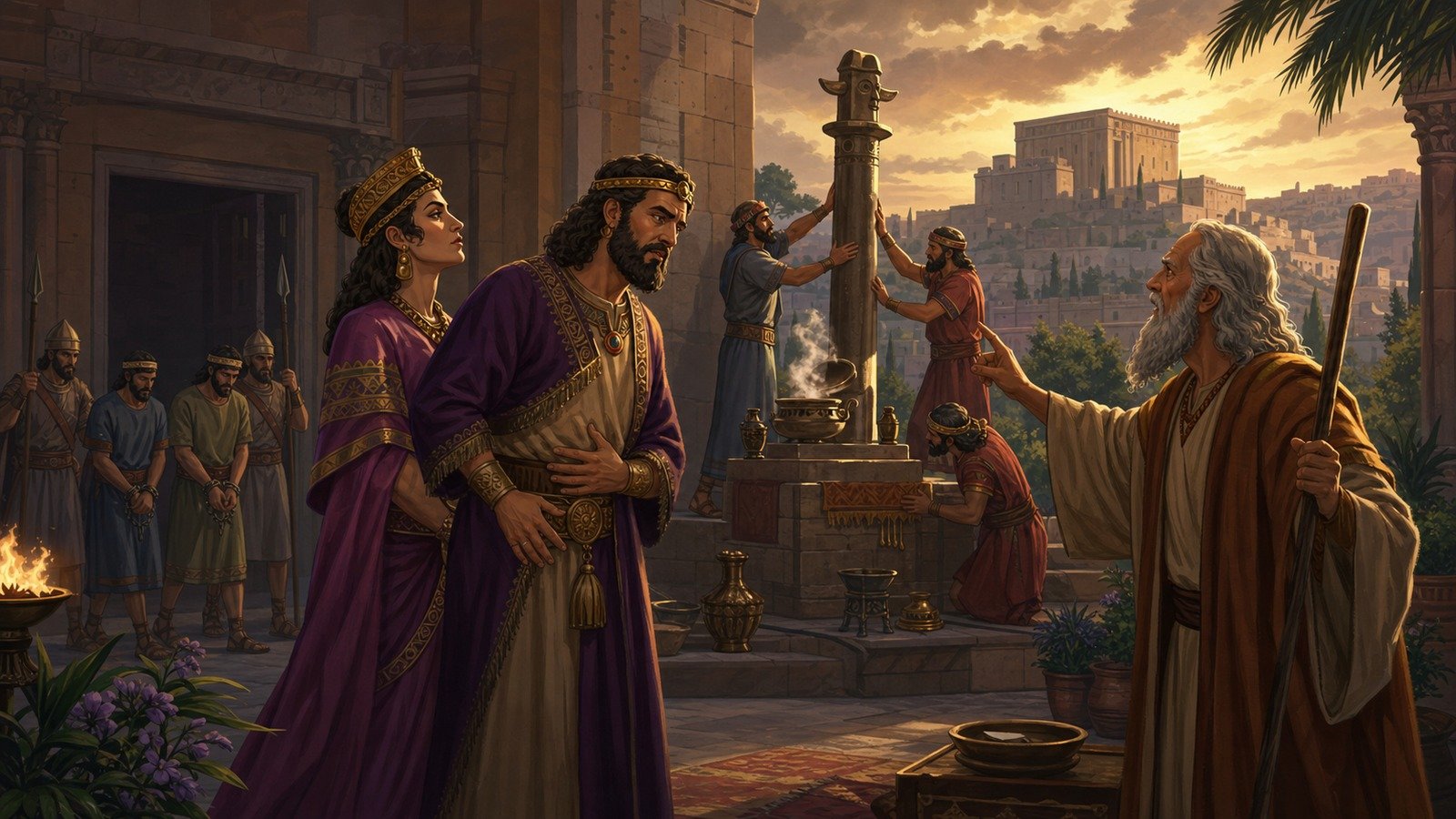 Illustration: Jehoram of Judah's reign; Baal worship imported