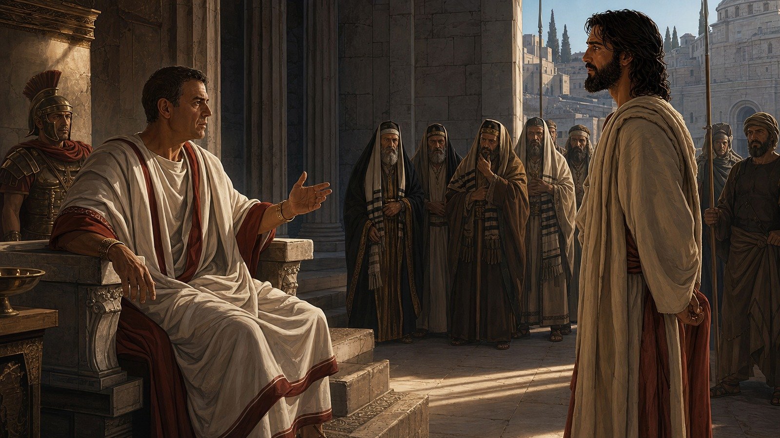 Illustration: Jesus before Pilate