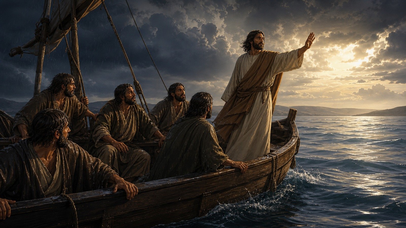 Illustration: Jesus calms the storm
