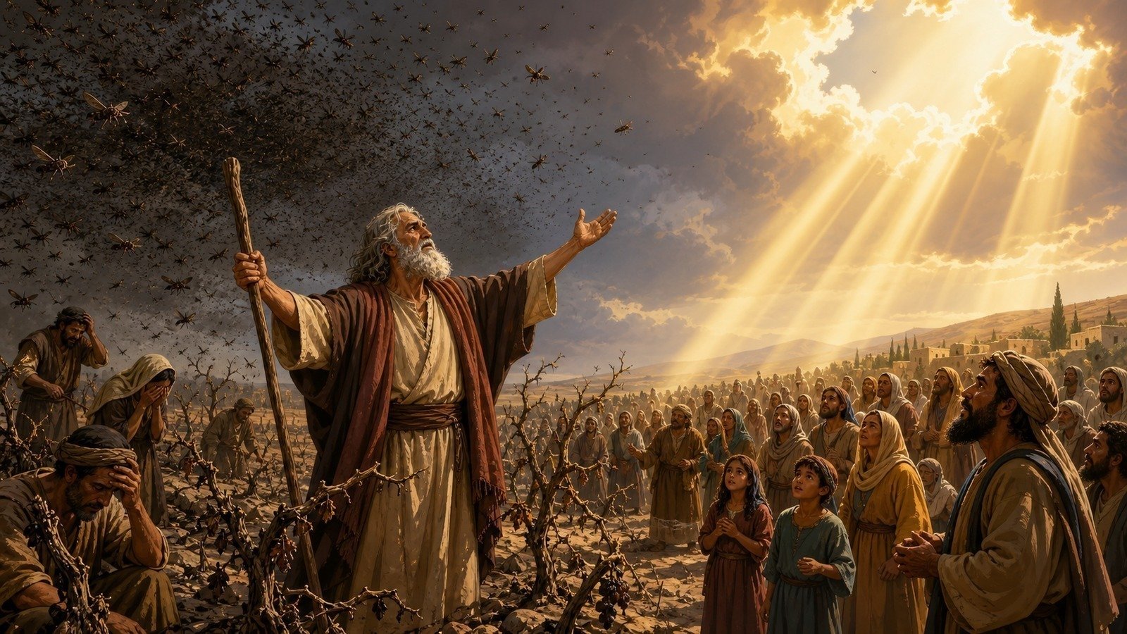 Illustration: Joel's prophecy of the day of the Lord