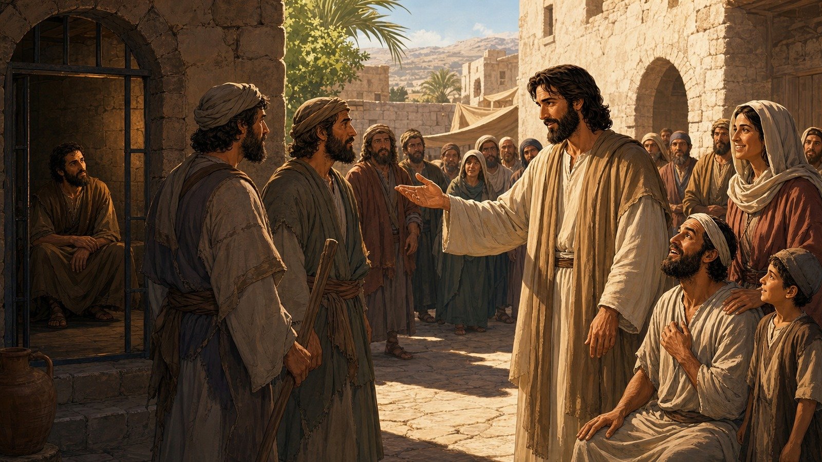 Illustration: John the Baptist's question from prison; Jesus' testimony about John