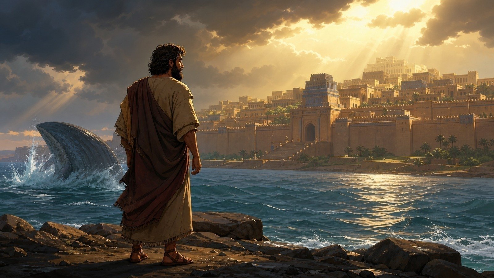 Illustration: Jonah's mission to Nineveh