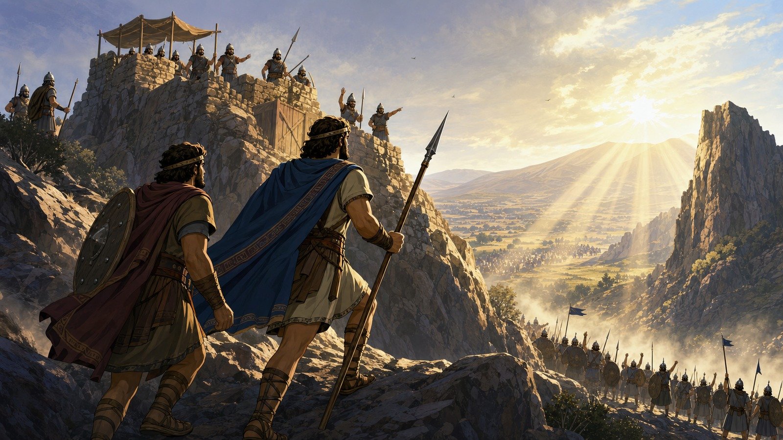 Illustration: Jonathan's victory at Micmash