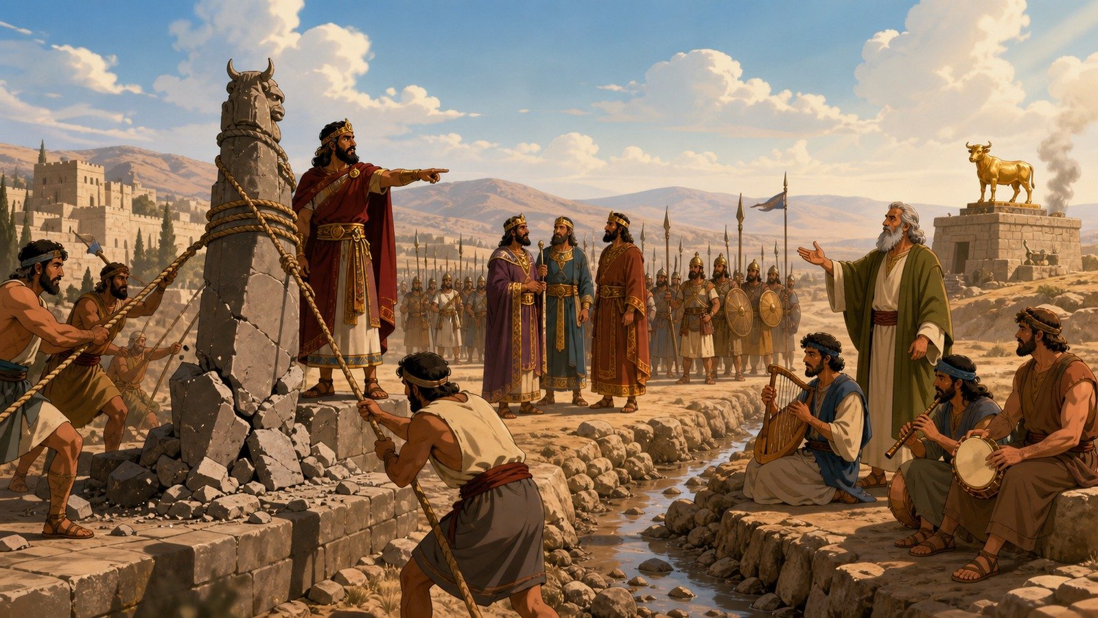 Illustration: Joram of Israel's reign