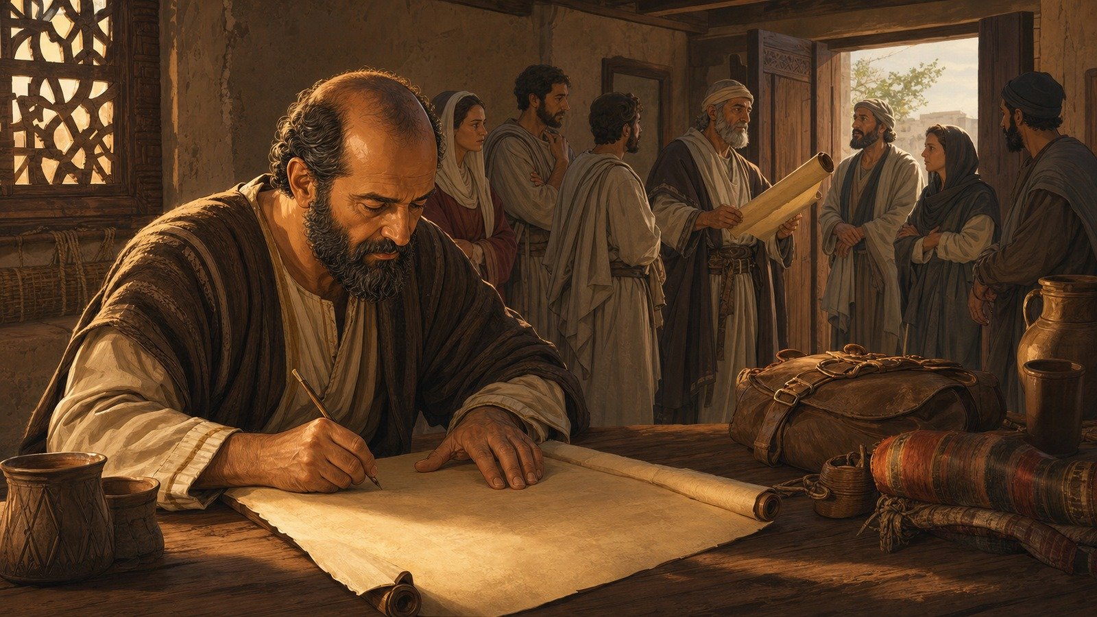 Illustration: Letter to the Galatians written