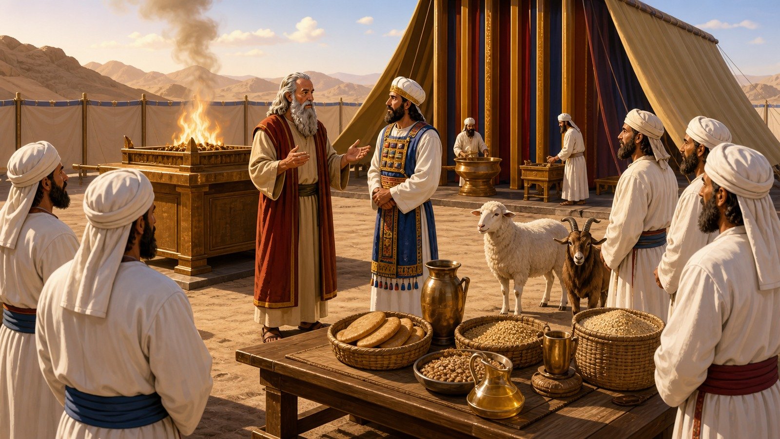 Illustration: Levitical sacrificial laws given
