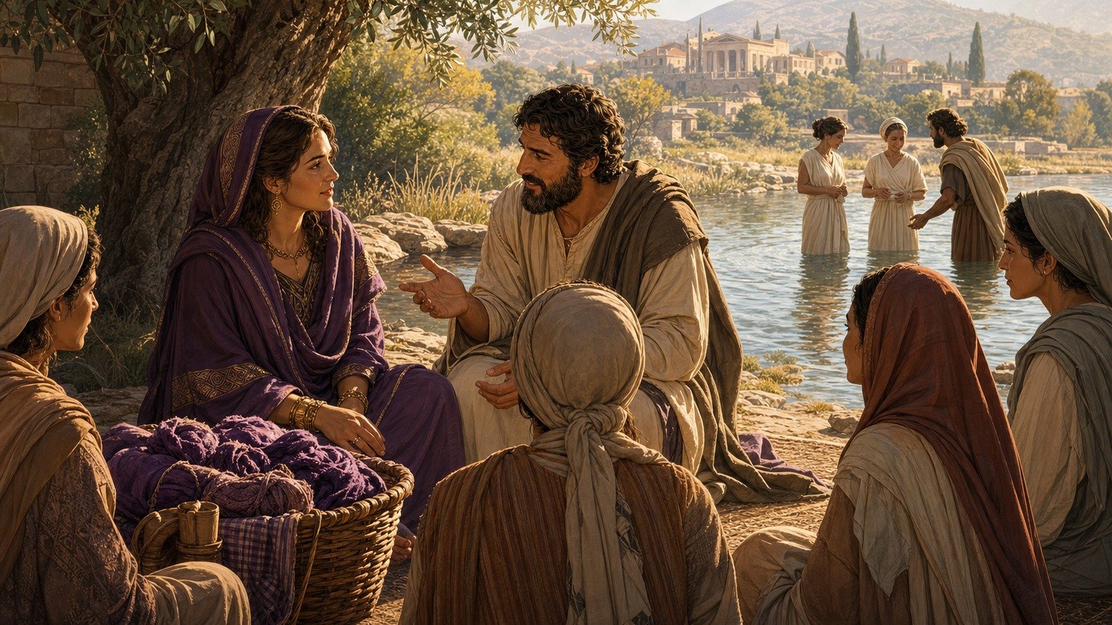 Illustration: Lydia's conversion at Philippi