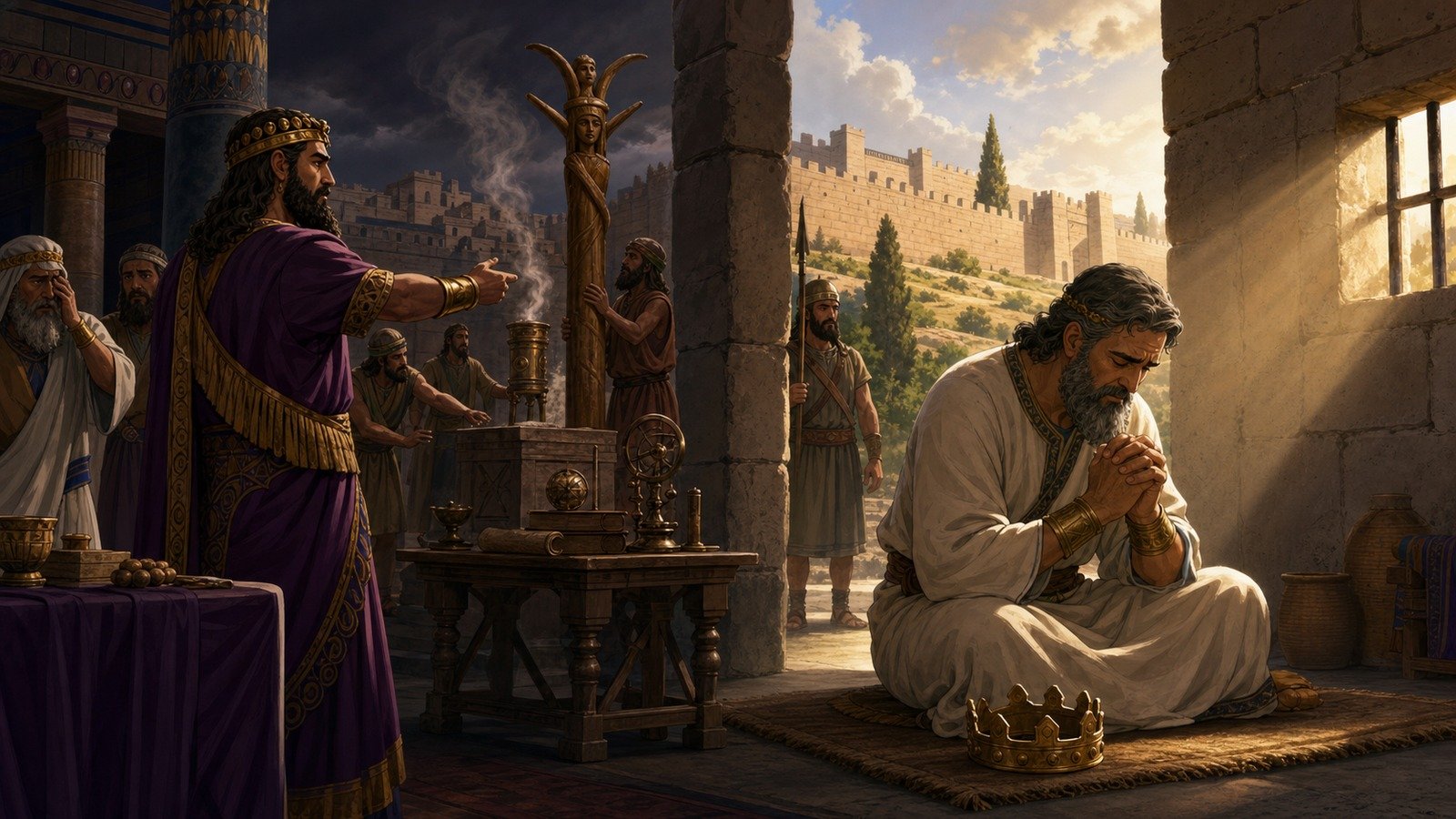 Illustration: Manasseh's idolatry and later repentance