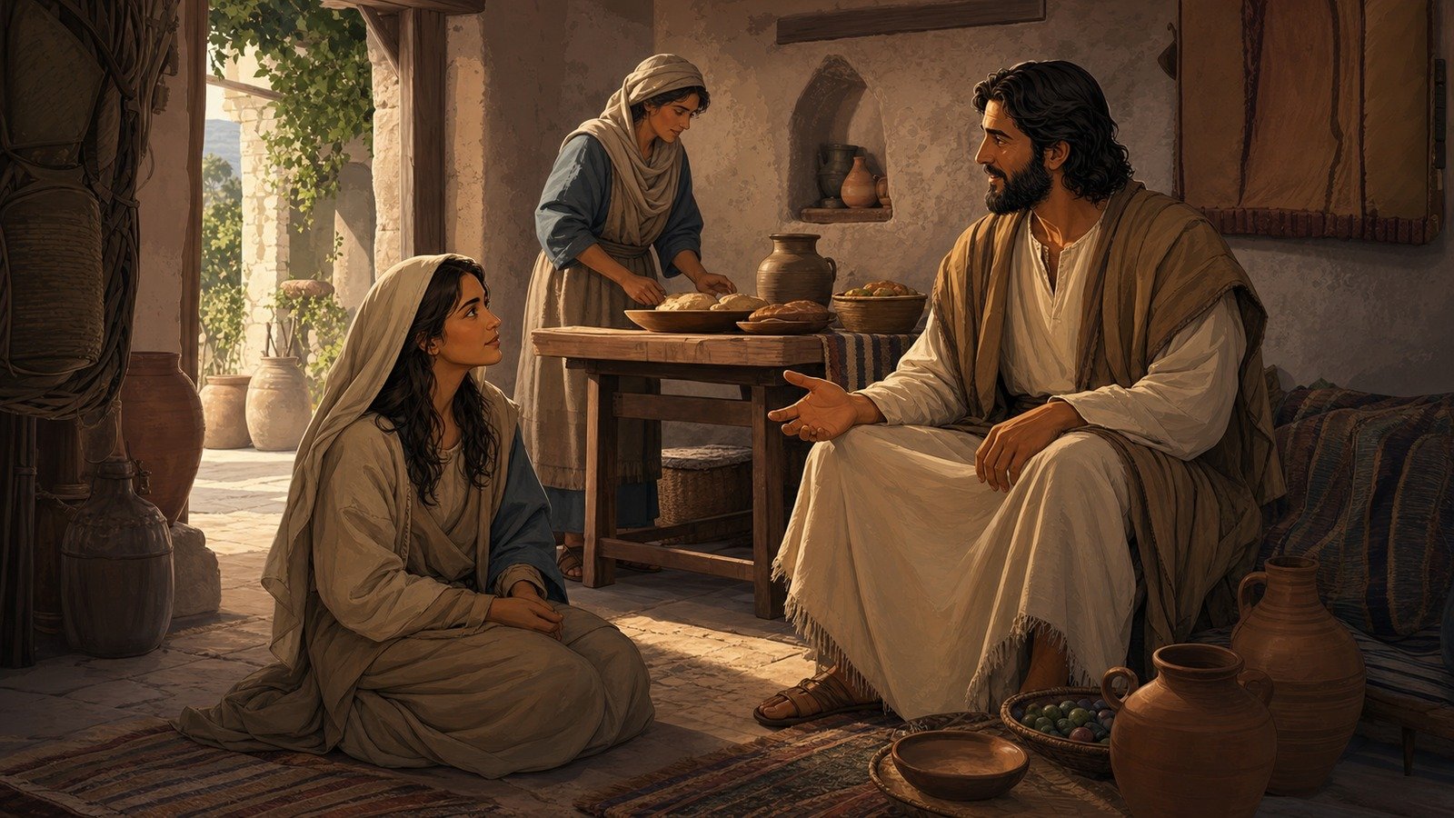 Illustration: Mary and Martha of Bethany