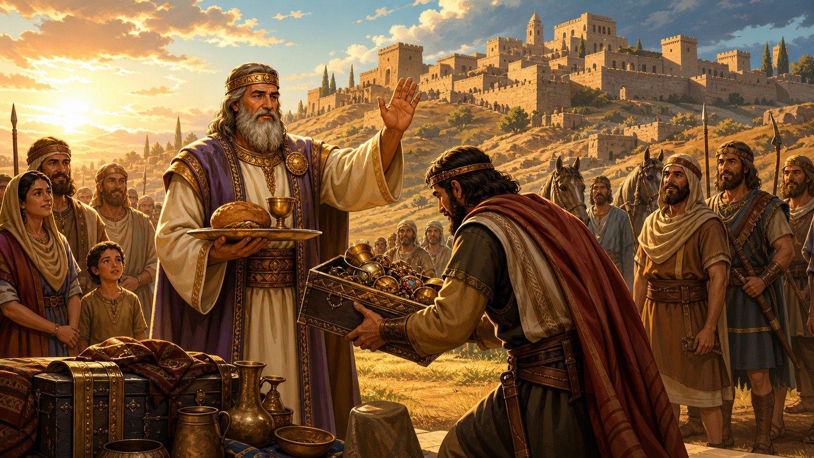 Illustration: Melchizedek blesses Abram
