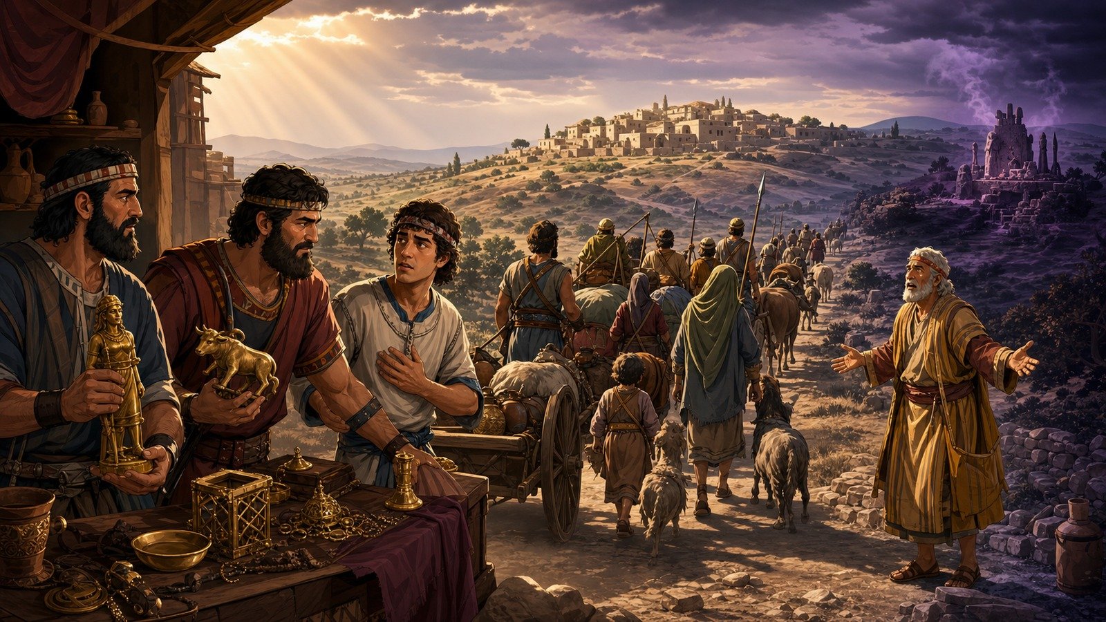 Illustration: Micah's idols and the Danite migration