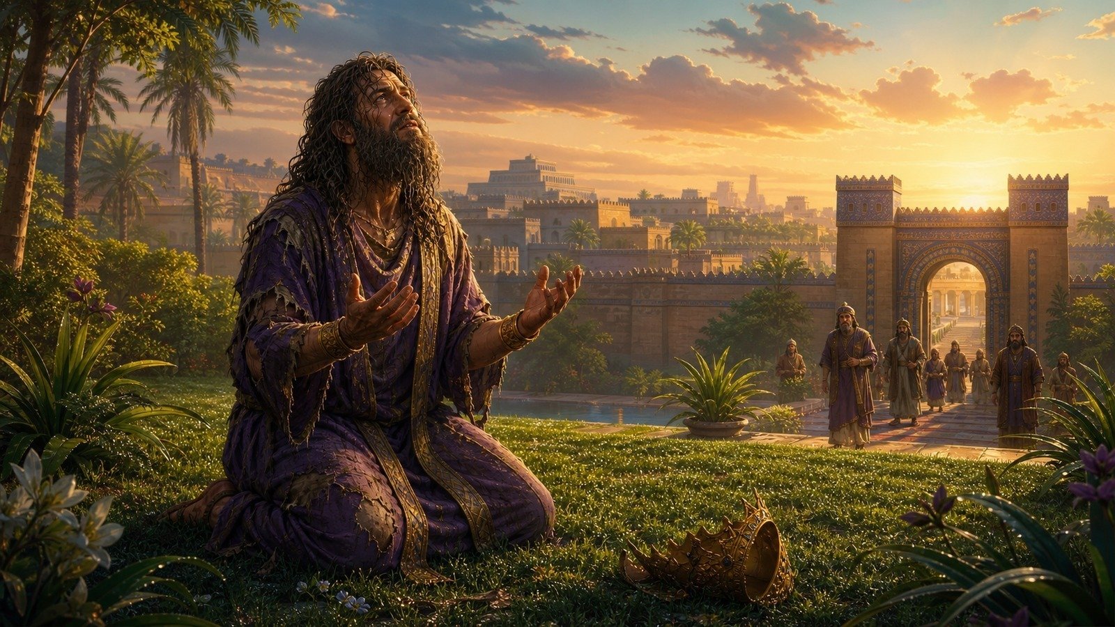 Illustration: Nebuchadnezzar's madness and restoration