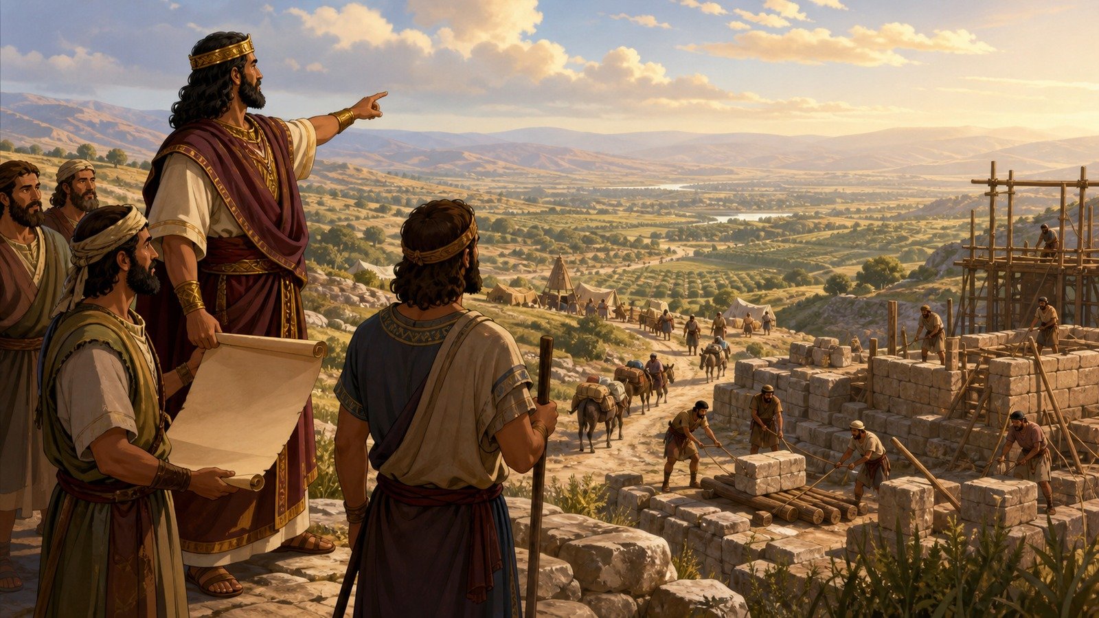 Illustration: Omri establishes Samaria