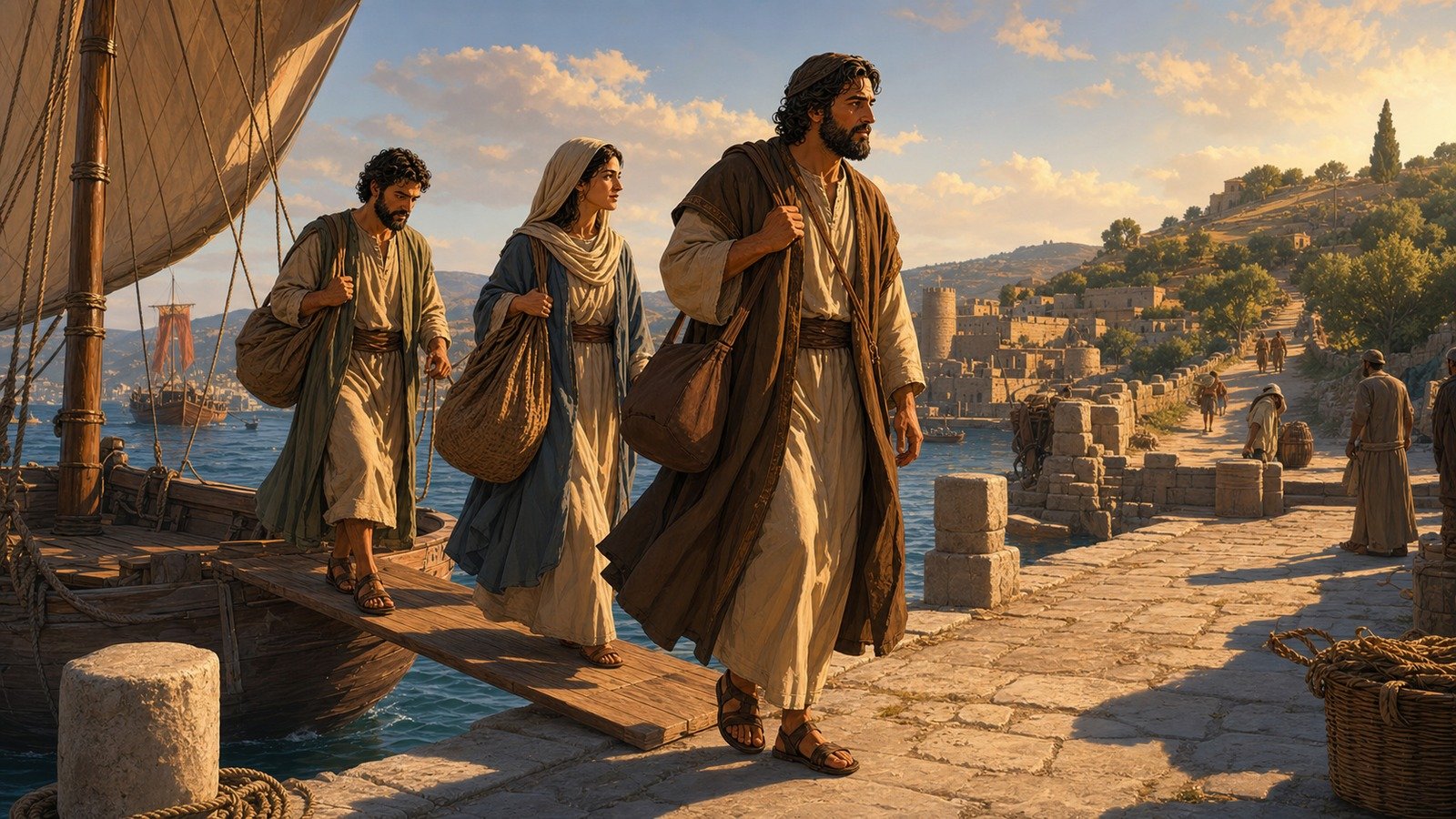 Illustration: Paul returns to Antioch via Ephesus and Caesarea