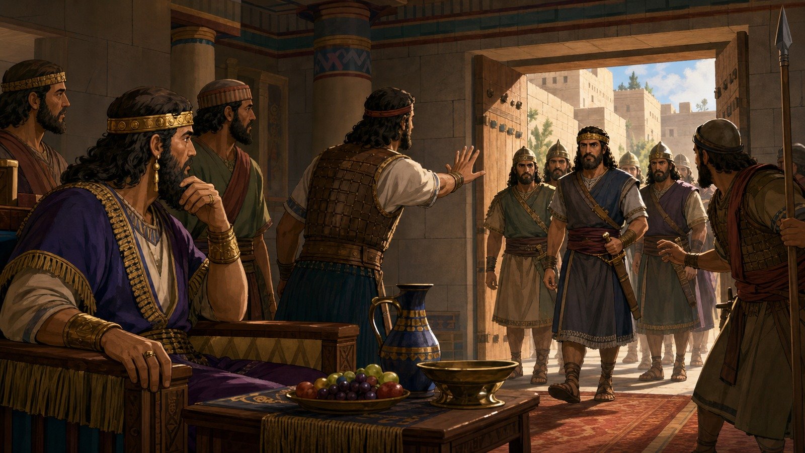 Illustration: Pekahiah's reign and assassination