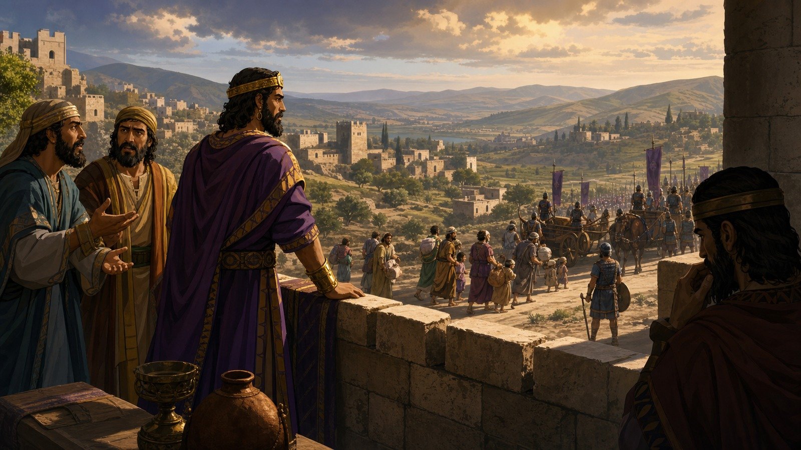 Illustration: Pekah's reign; territory lost to Assyria