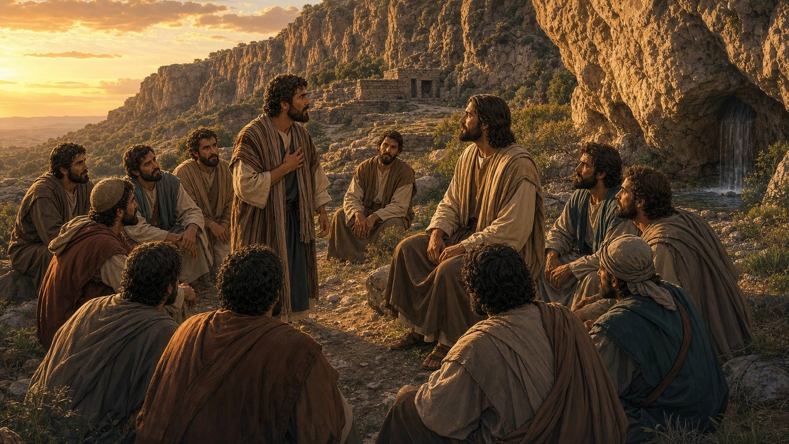 Illustration: Peter's confession at Caesarea Philippi